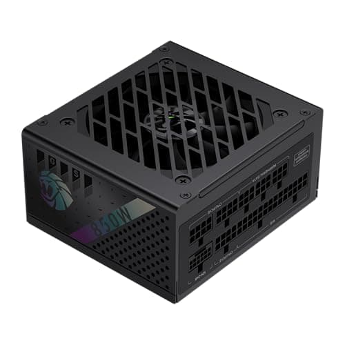 GAMEMAX GS 850G SFX Netzteil PC 850W, Vollmodular, 80 Plus Gold, Hochwertige Japanische Kondensatoren, FDB Lüfter, APFC+LLC+DC-DC, 9 Schutzfunktionen, 5 Jahre Garantie, Schwarz 850 Watt Schwarz Bild 2