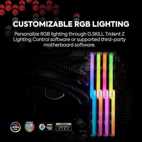 G.SKILL 16GB DDR4 TridentZ RGB 3600 MHz PC4-28800 CL18 1.35V Dual-Channel-Kit (2x8GB) für Intel Z270 Bild 6