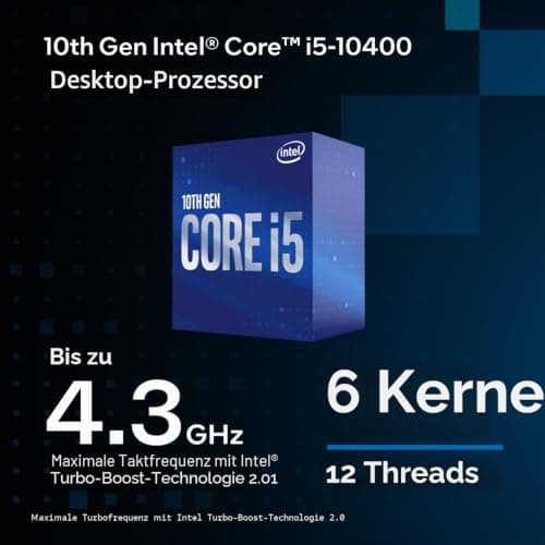 Intel® Core™ i5-10400 Desktop-Prozessor, 6 Kerne, bis zu 4,3 GHz, LGA1200 (Chipsatz der Intel® 400er-Reihe), 65 W Desktop-Prozessor Single Bild 8
