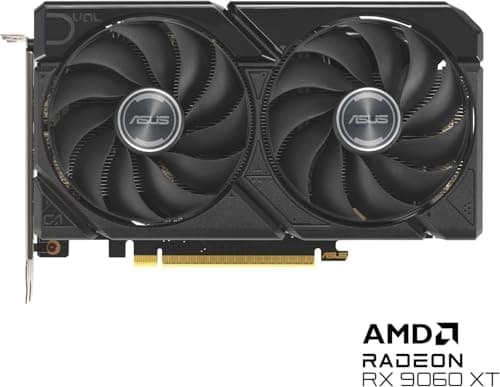 ASUS Dual Radeon RX9060XT 16G GDDR6 Gaming Grafikkarte (AMD Radeon RX9060XT, AMD RDNA 4 Architektur, 2,5-Slot Design, DUAL BIOS, PCIe 5.0, 1x HMDI 2.1b, 2X DisplayPort 2.1a, DUAL-RX9060XT-16G) Bild 3