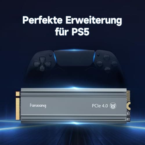 fanxiang Nvme SSD M.2 2280 4TB Interne Festplatte mit Kühlkörper PCIe 4.0, 5000MB/s Lesen, 4500MB/s Schreiben, für Gaming, Videoschnitt, Kompatibel mit Desktop, Spielekonsole (S660) Bild 8