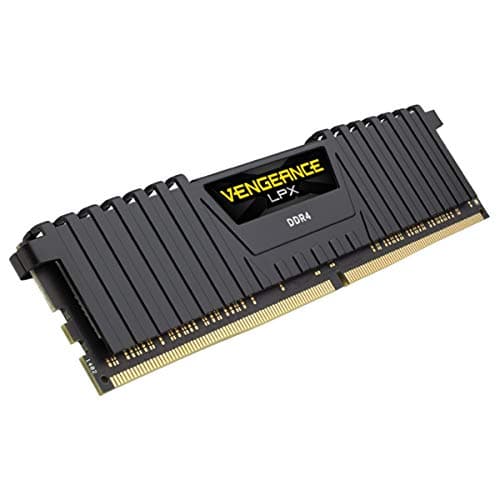 Corsair CMK16GX4M1A2400C14 Vengeance LPX 16GB (1x16GB) DDR4 2400MHz C14 XMP 2.0 High Performance Desktop Arbeitsspeicher, schwarz 2400 MHz 1 x 16 GB Schwarz Bild 2