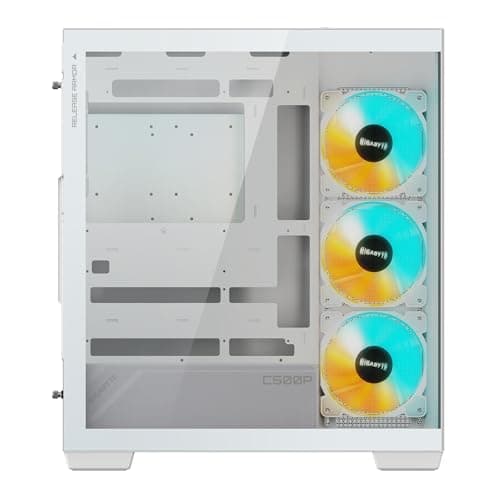 Gigabyte C500 Panoramic Stealth ATX Mid Tower gehärtetes Glas RGB Fusion PC-Gehäuse - Schwarz - GB-C500P ST Bild 8