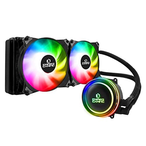 EMPIRE GAMING – Guardian G-V20 Wasserkühlung AIO PC Gamer – CPU Flüssigkühlung ARGB 3 Pins 5 V Heizkörper 240 mm – Lüfter 2 x 120 mm PWM leise – Intel und AMD 240MM Bild 2
