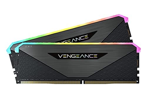 Corsair Vengeance RGB RT 16GB (2x8GB) DDR4 Bis zu 3200MHz C16 Arbeitsspeicher (Dynamische RGB-Beleuchtung, Optimiert für AMD 300/400/500 Series, Kompatibilität mit Intel 300/400/500 Series) Schwarz 2 x 8GB Bild 2