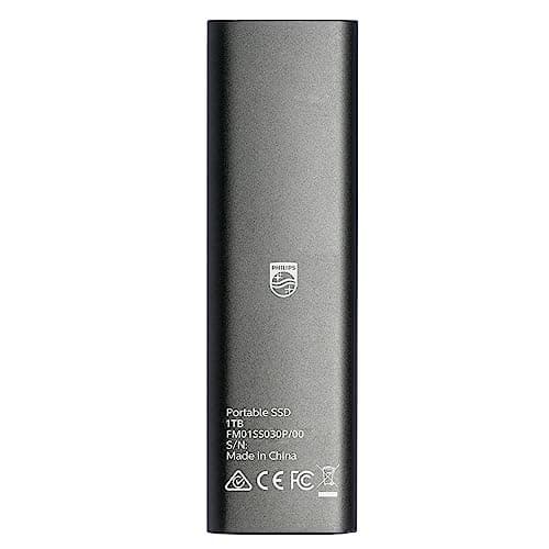 Philips Externe Portable SSD 1 TB - Ultra Slim SATA Ultra Speed USB-C, Lesegeschwindigkeit bis zu 540 MB/s, Aluminium Slim 1 TB Bild 6