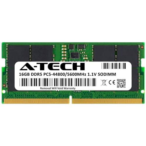 A-Tech RAM-Speicher-Upgrade-Modul (16 GB, DDR5, 5600 MHz, PC5-44800, CL46, SODIMM, 1,1 V, Non-ECC, ungepuffert, SO-DIMM, 262-polig) 16GB DDR5 5600 MHz Bild 6