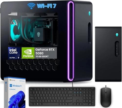 Alienware Aurora R16 Gaming Desktop - NVIDIA GeForce RTX 5080 (16GB GDDR7) PC • Intel 24-Core Ultra 9 285K • Wi-Fi 7 • Windows 11 Pro • ACT1250 • Next-Level Gaming Support • 32GB DDR5 RAM + 1TB SSD 32 GB DDR5 + 1 TB SSD Bild 2