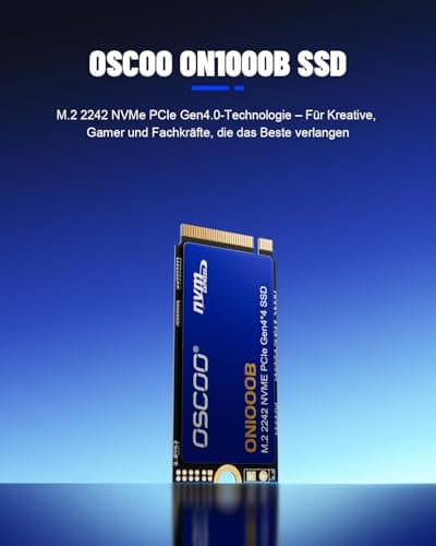 512GB NVMe SSD – M.2 2242 PCIe Gen4x4 Interne Solid-State-Drive, Bis zu 4800 MB/s Lesen & 2800 MB/s Schreiben, 3D NAND, Kompaktes Hochgeschwindigkeitsspeicher für Mini-PCs Bild 4