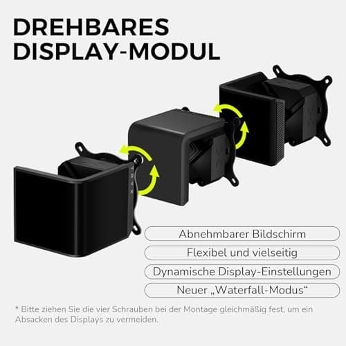 TRYX Panorama SE ARGB 360 Schwarz | 360mm AIO mit drehbarem 6,5" AMOLED Display für anamorphe 3D-Effekte, 3x RGB-Lüfter - für LGA 1851/1700/1200/115X & AM5/AM4 Bild 8
