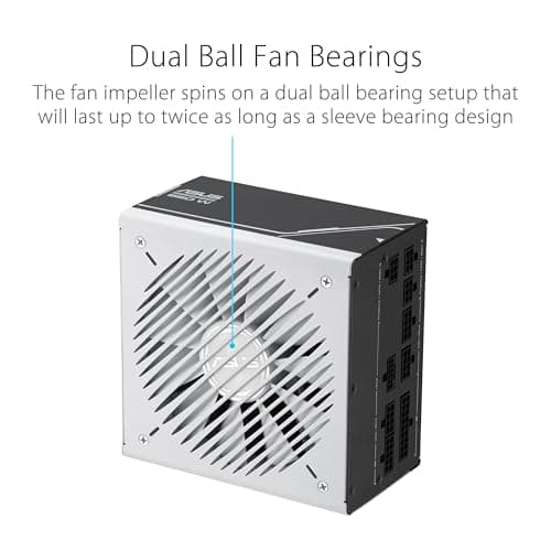 ASUS Prime 850W Gold (850 Watt, ATX 3.0 kompatibel, voll modulares Netzteil, 80+ Gold Zertifiziert, Dual-Kugellager, Zwei Farboptionen in einem, 8 Jahre Garantie) Bild 4