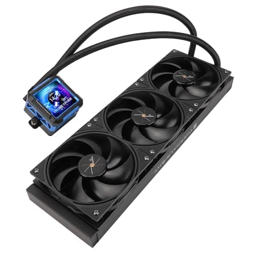 Thermalright TR FW PRO 360 Black CPU-Wasserkühler mit PWM-Lüfter, 2000RPM, 2,73 Zoll Magnetischer IPS-LCD-Bildschirm mit 320 * 320 Auflösung, für AM5/Intel 1851/1700, 397mm Länge Bild 6