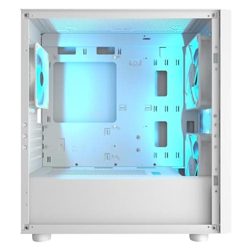 COUGAR Uniface Mini-RGB-Gehäuse, weiß, Mini-Turm, kompakter und moderner Stil mit weißer RGB-Beleuchtung Bild 4