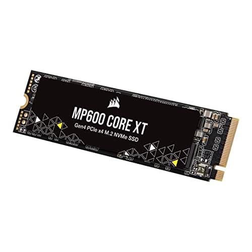 Corsair MP600 CORE XT 4TB PCIe Gen4 x4 NVMe M.2 SSD – QLC NAND Mit Hoher Dichte - M.2 2280 - DirectStorage-Kompatibel - Bis zu 5.000 MB/s - Ideal Für PCIe 4.0-Notebooks Und Desktops - Schwarz 4TB MP600 CORE XT (Gen4) Bild 2