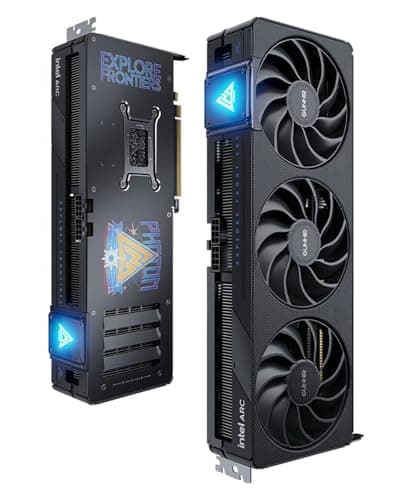 Cutesliving GUNNIR Intel Arc B570 Photon 10GB GDDR6 Grafikkarte, 2670 MHz Boost (3X DP 2.1 + HDMI 2.1 | PCIe 4.0 x16) Triple-Fan Cooling, 4K/8K Ready, RTX 4060 Competitor (Schwarz)