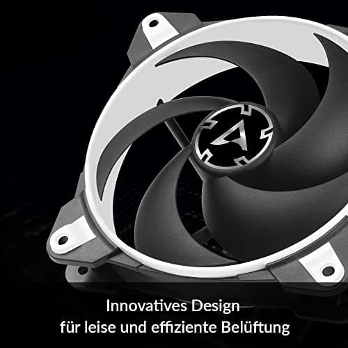 ARCTIC BioniX P120 - PC Lüfter, 120 mm Gaming Gehäuselüfter, PWM PST-Sharing-Funktion, Optimiert für statischen Druck, Kühler, RPM synchron, 200-2100 rpm - Weiß Bild 8