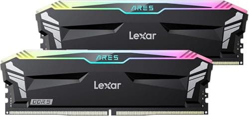 Lexar RGB DDR5 RAM 32GB Kit (2x16GB) 6400MHz CL32, 288pin UDIMM PC Gaming Computer Speicher, Desktop DRAM für XMP 3.0, AMD EXPO, CL32-38-38-76, 1.4V Bild 2