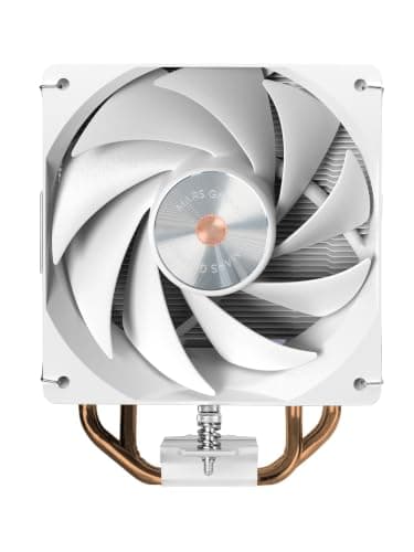 Mars Gaming MCPU-X4, CPU Kühler 230W TDP, 4x Heatpipes HCT Neue Generation, PWM Lüfter SI Extreme-Silence 120mm, Ausbalancierter Kupferkern, Universelle Kompatibilität Intel und AMD, Weiß MCPUX4W Bild 5