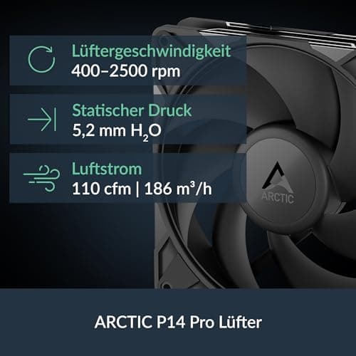 ARCTIC Liquid Freezer III Pro 280 - Wasserkühlung PC, AIO CPU Wasserkühler, 2x140 mm, 38 mm Radiator, PWM-Pumpe, VRM-Lüfter, AMD AM5/AM4, Intel LGA1851/1700 Contact Frame - Schwarz Bild 7