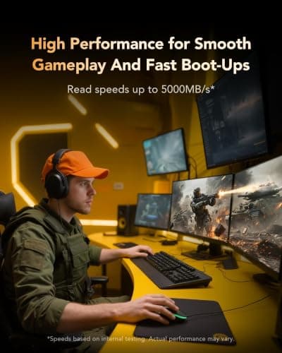 Lexar Thor Pro 1TB SSD, M.2 2280 PCIe Gen4 NVMe, Bis zu 6000 MB/s, Leistungsstarkes Internes Solid-State-Laufwerk, Kompatibel mit PS5, Laptops und Desktops, für Gamer und Entwickler Bild 6