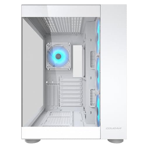 Cougar Cube Midi-Tower-Gehäuse aus gehärtetem Glas, FV150 ARGB, Weiß Bild 8