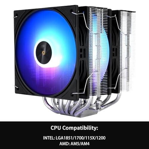 Thermalright Peerless Assassin 120 ARGB V3 CPU-Kühler, 6 Heatpipes CPU-Luftkühler, Dual TL-P12-S PWM-Lüfter, 157 mm hoch, für Intel LGA1700/1851/1150/1151/1200/2011, AM4/AM5 Bild 6