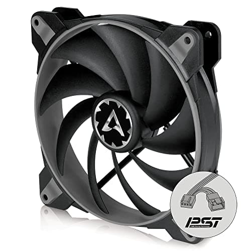 ARCTIC BioniX F140-140 mm Gaming Gehäuse-Lüfter mit PWM PST, Case Fan mit PST-Anschluss (PWM Sharing Technology), Reguliert RPM synchron, 200-1800 U/min. - Grau