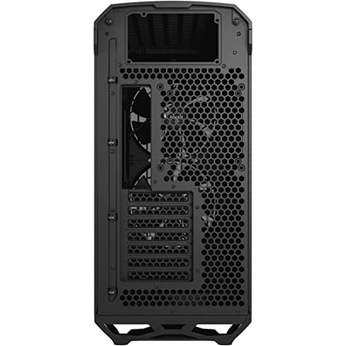 Fractal Design Torrent Black - Solid Side Panel - Open Grille for Maximum air Intake - Two 180mm PWM and Three 140mm Fans Included - Type C - ATX Airflow Mid Tower PC Gaming Case Schwarz Bild 5