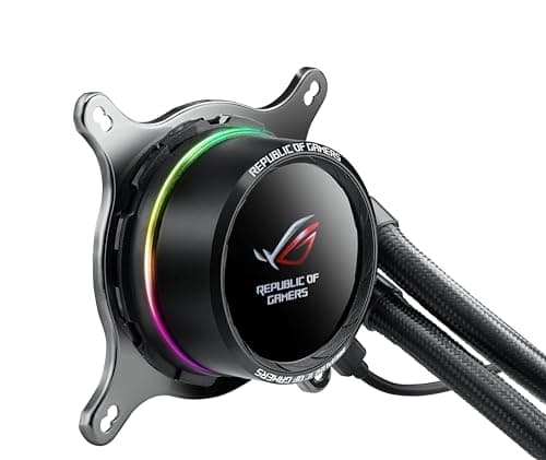 ASUS ROG Ryuo 120 All-in-One CPU-Wasserkühlung (1,77 Zoll OLED Display, Aura Sync RGB, ROG-120 mm-Lüfter) Bild 7