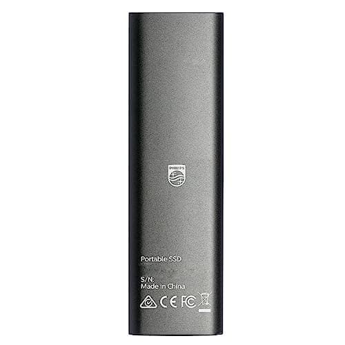 Philips Externe Portable SSD 2 TB - Ultra Slim SATA Ultra Speed USB-C, Lesegeschwindigkeit bis zu 550 MB/s, Aluminium Slim 2 TB Bild 6