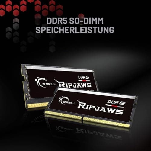 G.Skill SO-DIMM 32 GB DDR5-5600 (2X 16 GB) Dual-Kit (schwarz, F5-5600S4645A16GX2-RS, Ripjaws, Intel XMP) 32GB (2x16GB) DDR5-5600 CL46-45-45-89 Schwarz Bild 4