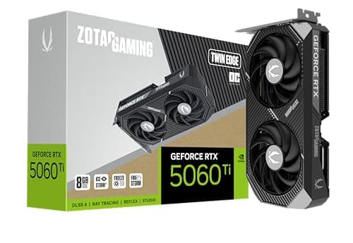ZOTAC Gaming GeForce RTX 5060 Ti 8GB Twin Edge OC DLSS 4 8GB GDDR7 128-Bit 28Gbps PCIE 5.0 Gaming-Grafikkarte, IceStorm 2.0 Kühlung, SFF-Ready, ZT-B50610H-10M Bild 2