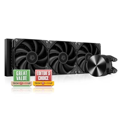 ID-COOLING FX240 PRO Liquid CPU-Kühler für Desktop, 240 mm AIO-Kühler, 2 x 120 mm hocheffiziente Lüfter, spezielles CD-Muster, Pumpenleiste, Intel und AMD kompatibel Bild 4