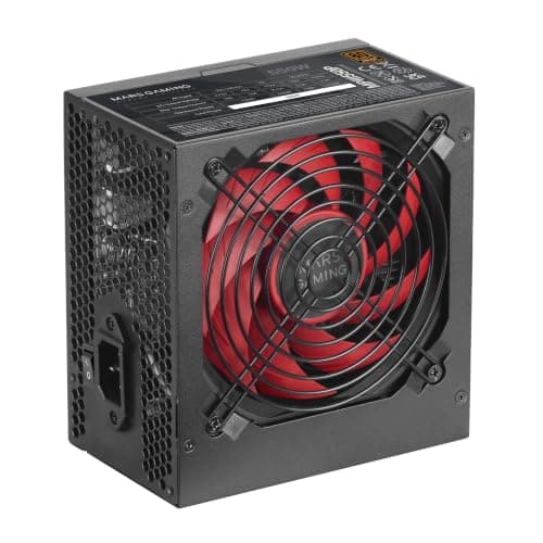 Mars Gaming MPIII550P, ATX-Netzteil 550W, 5 Jahre Garantie, APFC, 120 mm FDB-Lüfter AI-RPM, SMD-Technologien, Japanische 105º-Kondensatoren, Ummantelte Premium-Kabel, Schwarz Bild 6