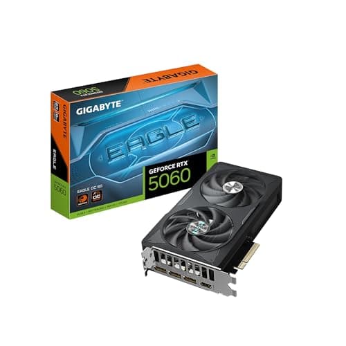 GIGABYTE GeForce RTX 5060 Eagle OC 8G Grafikkarte, 8GB 128-Bit GDDR7, PCIe 5.0, WINDFORCE Cooling System, GV-N5060EAGLE OC-8GD Grafikkarte Bild 2