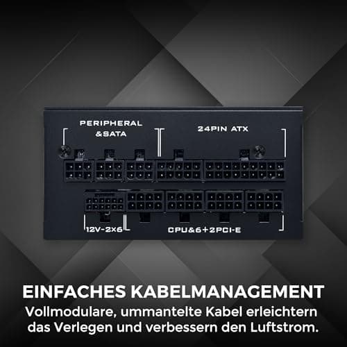 Lian Li SP0850P SFX Netzteil – 850W Schwarz | 80 Plus Platinum Effizienz, vollmodular, ATX 3.1 & PCIe 5.1, kompakt & leise, ideal für High-End Gaming Bild 4