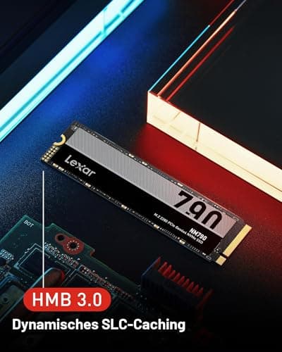 Lexar NM790 1TB Interne SSD, M.2 2280 PCIe Gen4x4 NVMe 1.4 , Bis zu 7400MB/s Lesen, 6500MB/s Schreiben, Solid-State-Laufwerk für PS5, PC, Laptop und Gamer (LNM790X001T-RNNNG) Bild 8