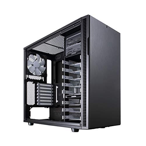 Fractal Design Define R5 Mid-Tower Gehäuse – Schalldämmung, Flexibles Design, USB 3.0 Frontanschlüsse, Schwarz schwarz Black Pearl Bild 4