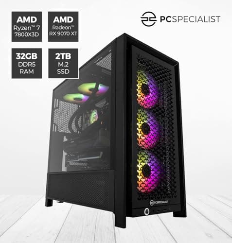 PCSpecialist Pro Gaming PC - AMD Ryzen 7 7800X3D 4,20 GHz 8-Core, 32 GB DDR5 RAM, 16 GB AMD Radeon RX 9070 XT, 2TB M.2 SSD, Windows 11 Ryzen 7 7800X3D RX 9070 XT Bild 4