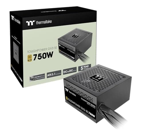 Thermaltake Toughpower GX3 SE 750W | ATX 3.0 | PCIe Gen 5 | 80 Plus Gold | Non‑Modulares Netzteil Bild 2