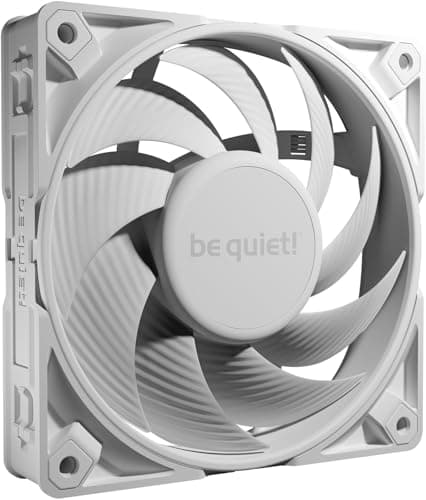 be quiet! Silent Wings Pro 4 120mm PWM White Lüfter, optimierte Lüfterblätter, hohe Performance, 6-Pol-Lüftermotor, Fluid-Dynamic-Lager, BL118