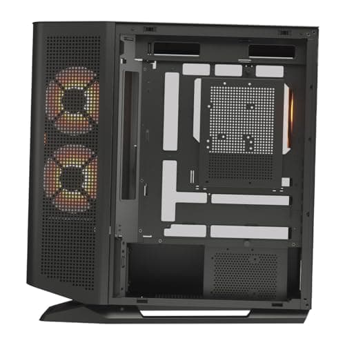 COUGAR FV270 RGB Mid Tower EATX/ATX PC Gaming Gehäuse mit gebogenem gehärtetem Glas – Schwarz RGB Bild 6