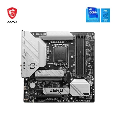 MSI B760M Project Zero Mainboard, Back Connect mATX - Unterstützt Intel Core Prozessoren der 14., 13 und 12. Generation LGA 1700, DDR5 7800+MHz/OC, PCIe 5.0 x16, Bild 4