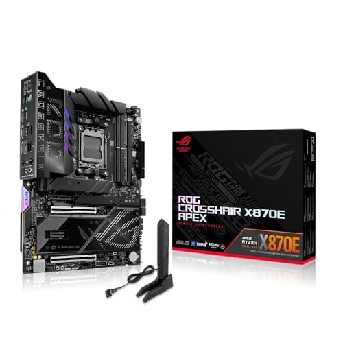 ASUS ROG Crosshair X870E APEX AMD X870E AM5 ATX Motherboard, Advanced AI PC-Ready, 18+2+2 Stufen, DDR5, ROG Memory Fan, ROG DIMM.2 Card, Wi-Fi 7, 5G LAN, 3X M.2, PCIe® 5.0, USB4®, USB Type-C®, AI OC Bild 2