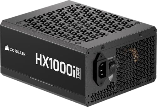 CORSAIR HX1000i Shift Vollständig Modulares ATX-Netzteil – Schwarz | Eingebauter iCUE LINK System Hub, Natives 12V-2x6 Kabel, ATX 3.1 & PCIe 5.1, Seitlich Montierte Stecker, Cybenetics Platinum 1000w Schwarz Bild 2