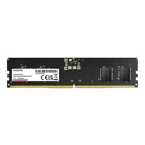 ADATA Premier, 8 GB, DDR5, 4800 MHz (PC5-38400), CL40, 1,1 V, ECC, DIMM Memory, AD5U48008G-S, Schwarz