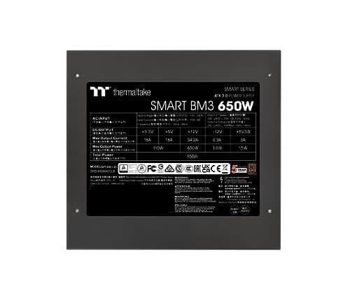 Thermaltake | Smart BM3 Bronze 650W | ATX Netzteil | ATX 3.0 | PCIe Gen 5.0 | 80 Plus Bronze | sehr leise | Smart Zero Fan | 12VHPWR | semimodular | 5 Jahre Garantie Bild 3