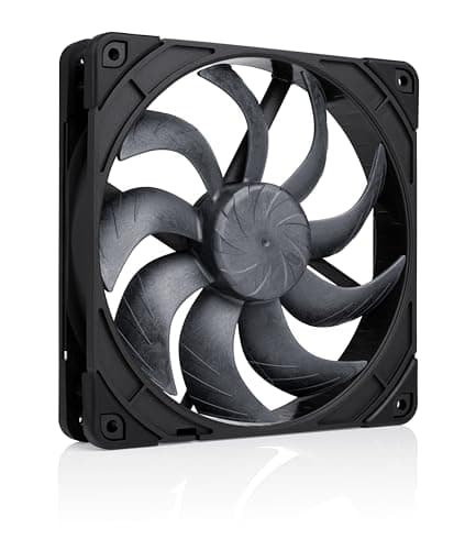 Noctua NF-A14x25 G2 PWM chromax.black, Leiser 140mm PC-Lüfter in Premium-Qualität, 4-Pin (Schwarz) Bild 2