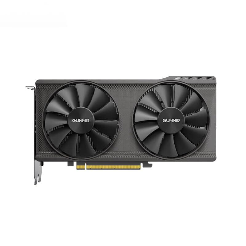 WEELIAO GUNNIR Intel Arc A380 Index Grafikkarte, 2000 MHz Grafikkarte, 6 GB 96-Bit GDDR6, PCIE4.0, 1 HDMI, 3 DP, 2 Lüfter, TBP 75 W