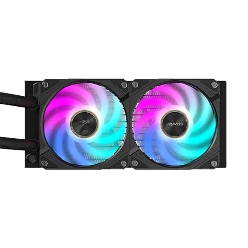 GIGABYTE AORUS WATERFORCE X II 240 AIO Flüssigkeits-CPU-Kühler - 2x120mm ARGB-Lüfter, Vollfarb-LCD, Daisy-Chain, kompatibel mit Intel LGA 1851 und AMD AM5 Bild 8